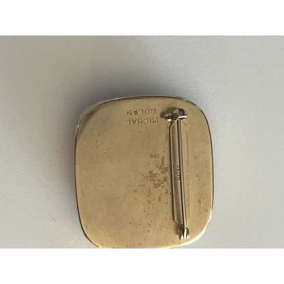 Vintage Signed Michal Golan Brooche Pendant - Picture 8 of 10